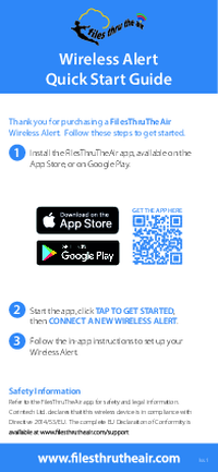 Thumbnail of document Guide - Wireless Alert TP/P